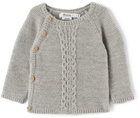 Bonpoint Baby Grey Cable Knit Taddeo Set