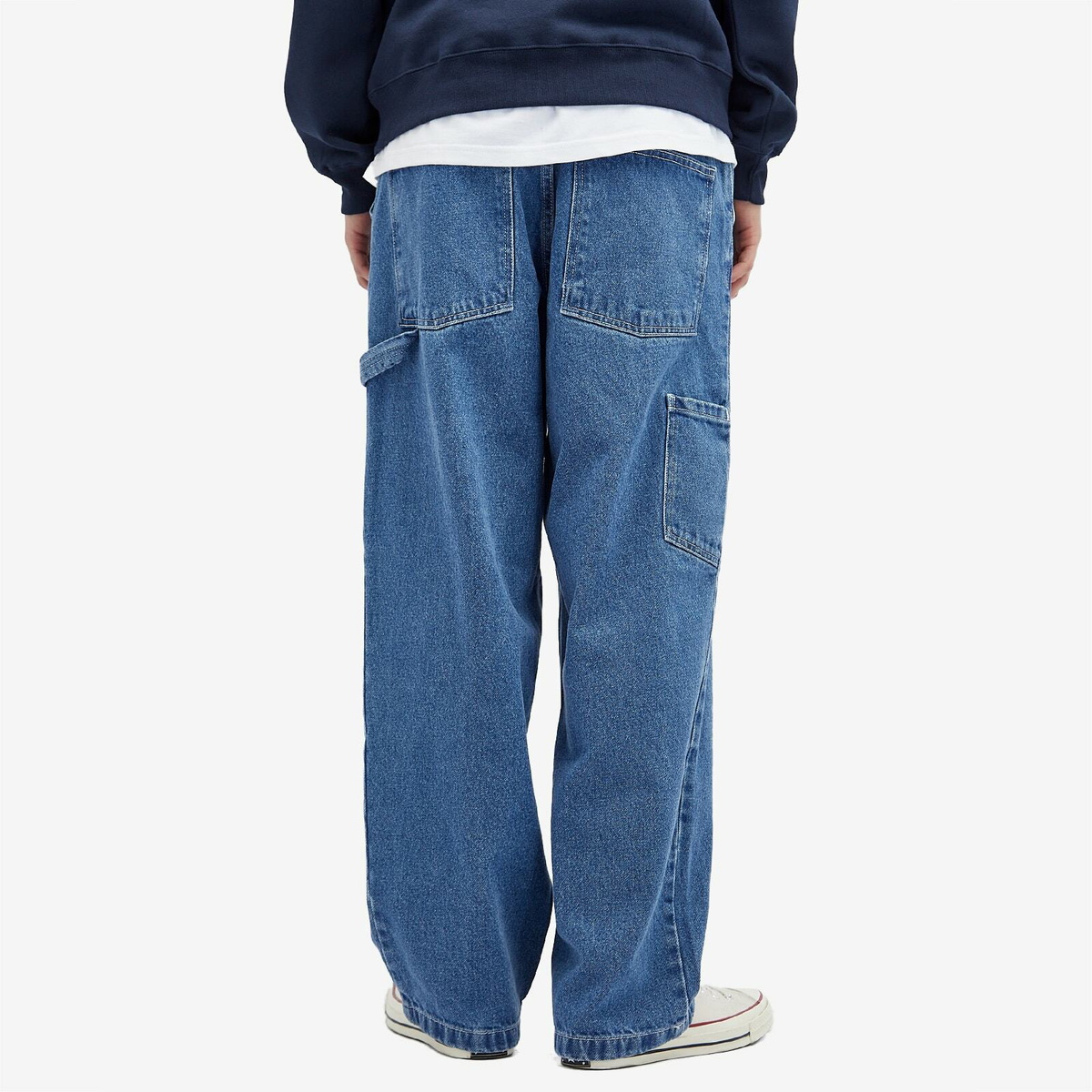 Polar Skate Co. Men's Big Boy Work Pants in Blue Wash