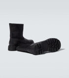 Loro Piana Suilven Walk suede and leather ankle boots