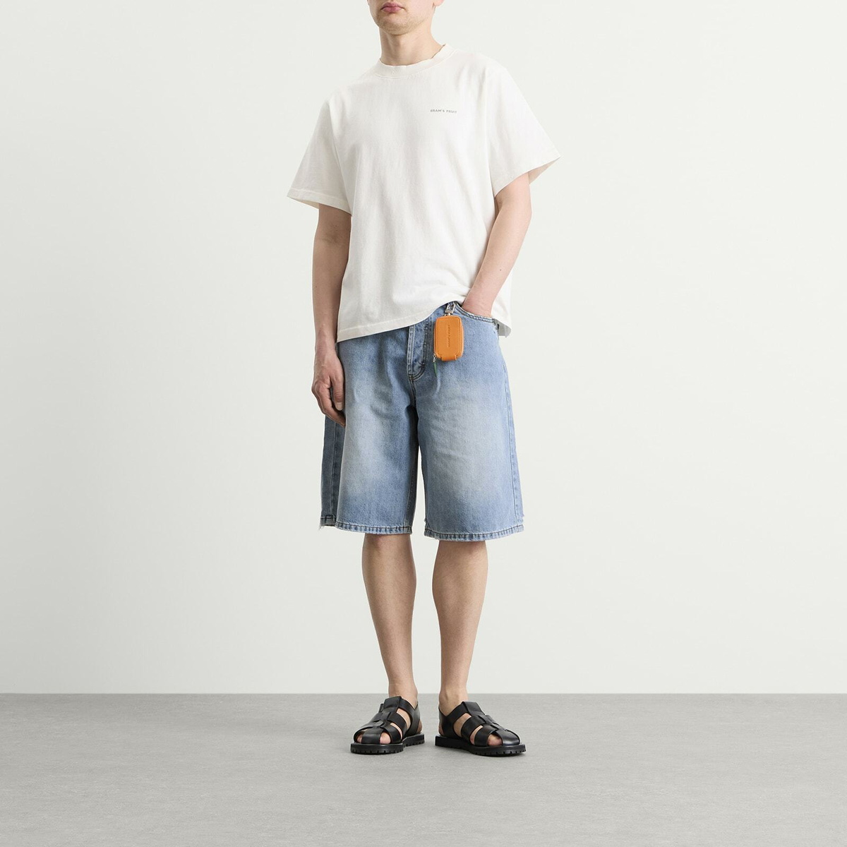 Bram's Fruit Men's Denim Shorts in Washed Indigo