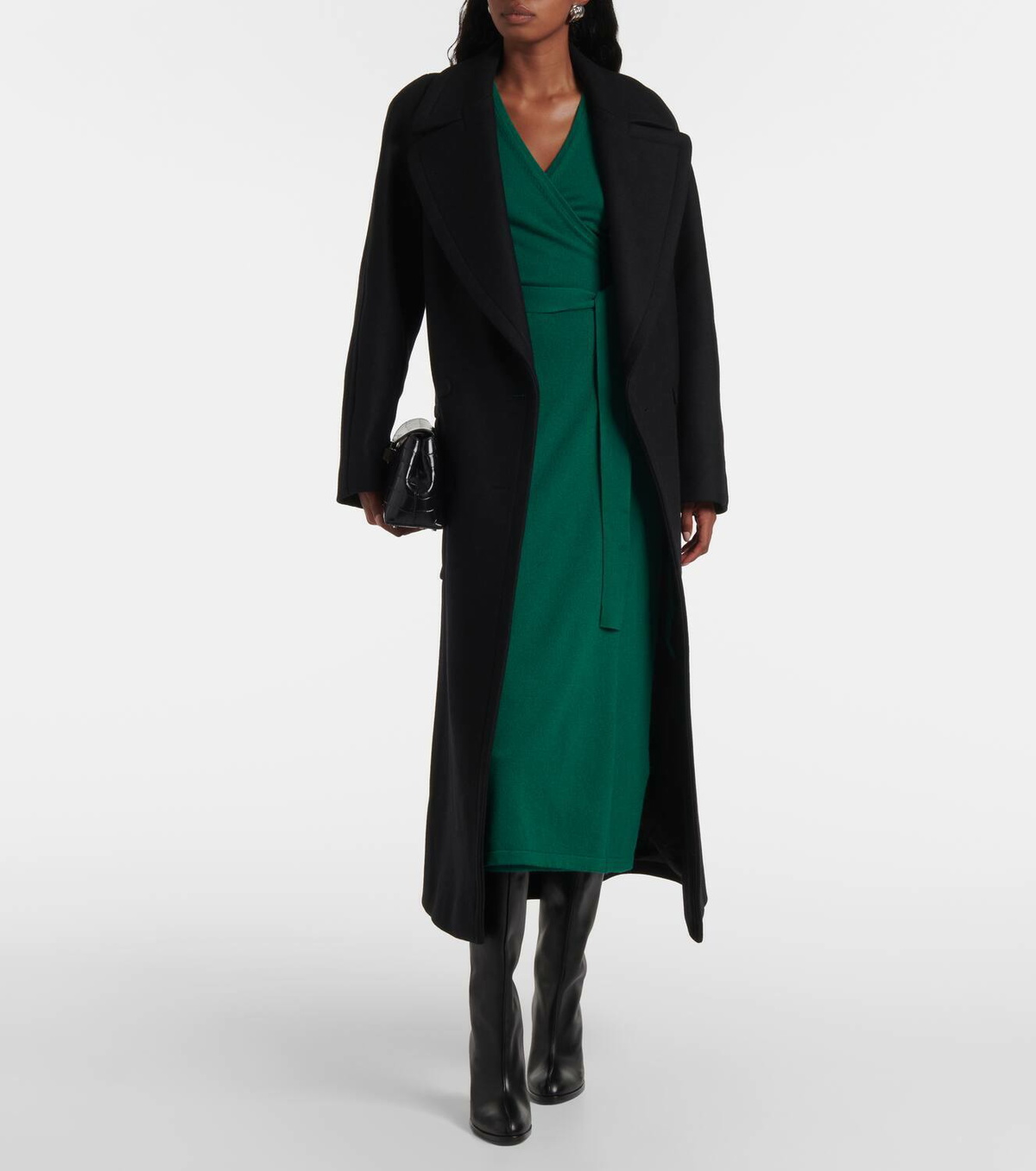 Diane von Furstenberg Astrid wool and cashmere wrap dress Diane