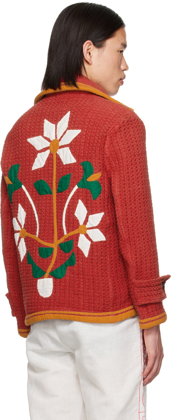 HARAGO Red Appliqué Jacket