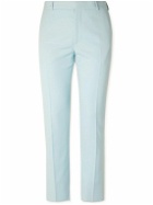 Alexander McQueen - Slim-Fit Wool Grain de Poudre Suit Trousers - Blue