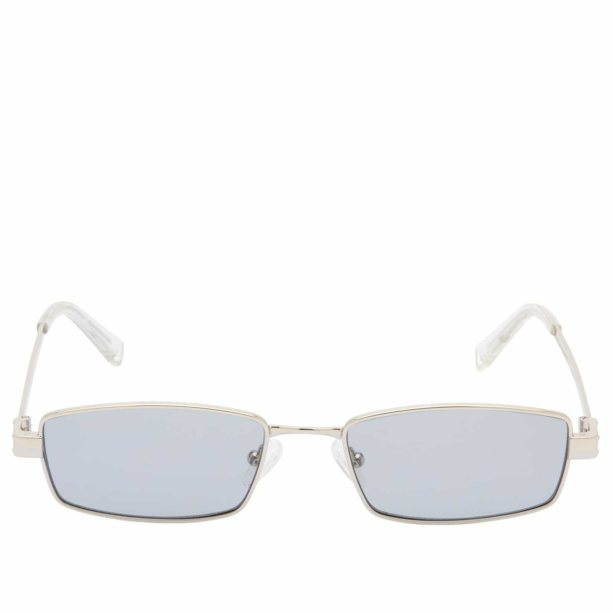 Le Specs Bizarro Sunglasses in Silver/Smoke Tint 