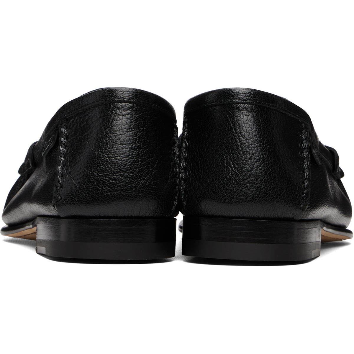 TOM FORD Black Shiny Leather Ripley Loafers