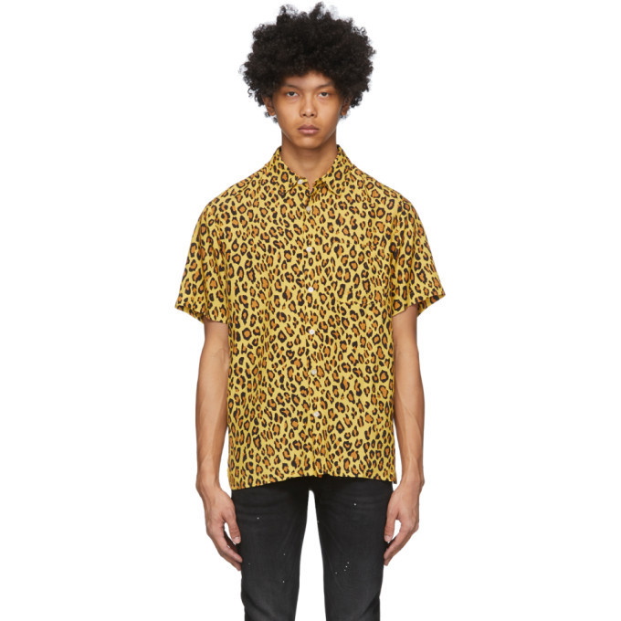 Photo: R13 Yellow and Black Leopard Tony Shirt