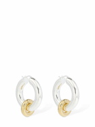 JIL SANDER - Embrace 1 Bicolor Hoop Earrings