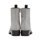 Alexander McQueen Silver Western Boots