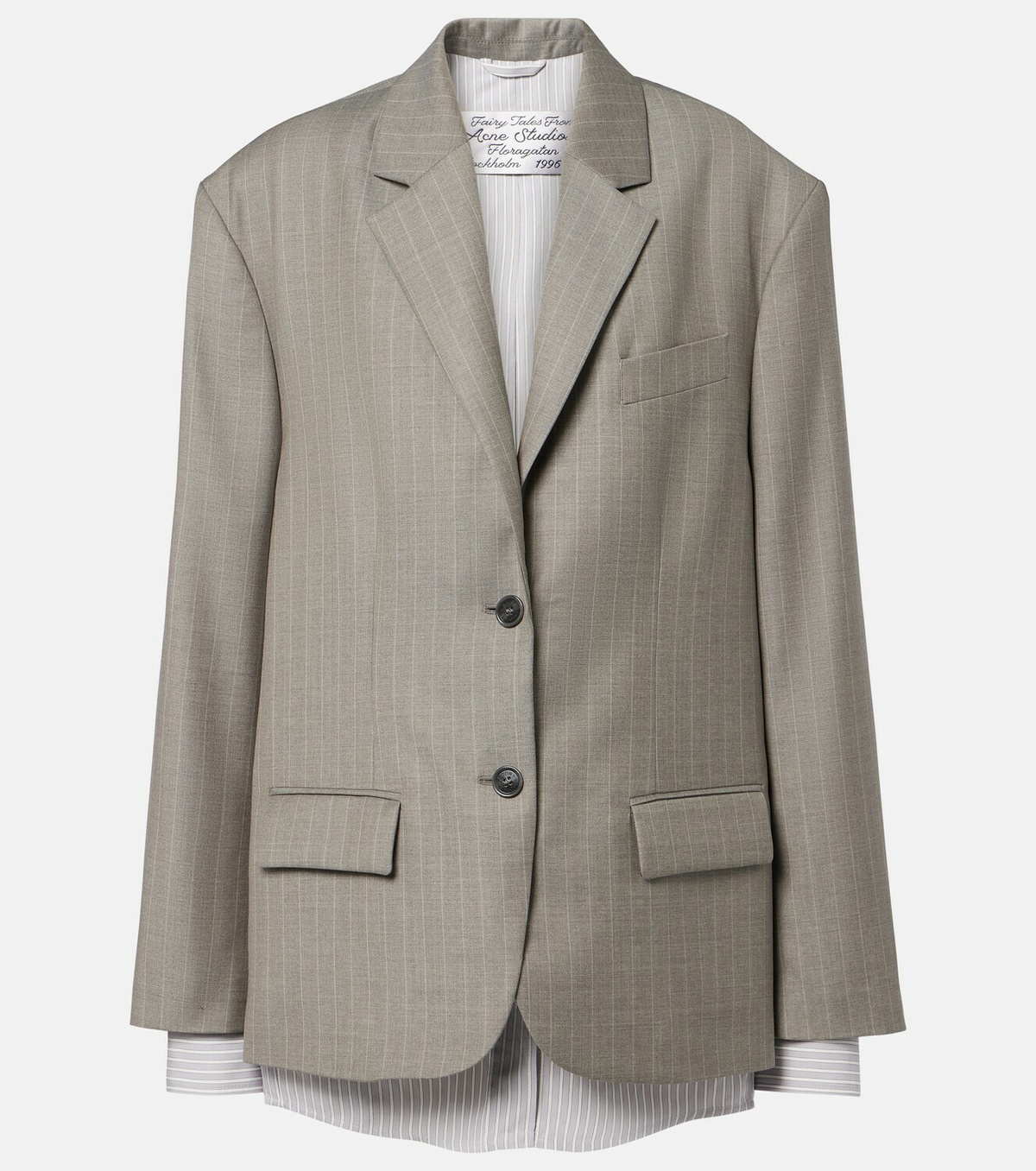 Acne Studios Striped wool jacket