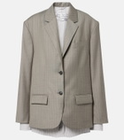 Acne Studios Striped wool jacket