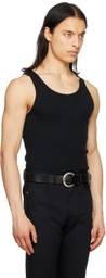 The Letters Black Striped Tank Top