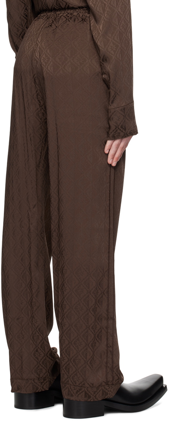 Marine Serre Brown Moon Diamant Trousers