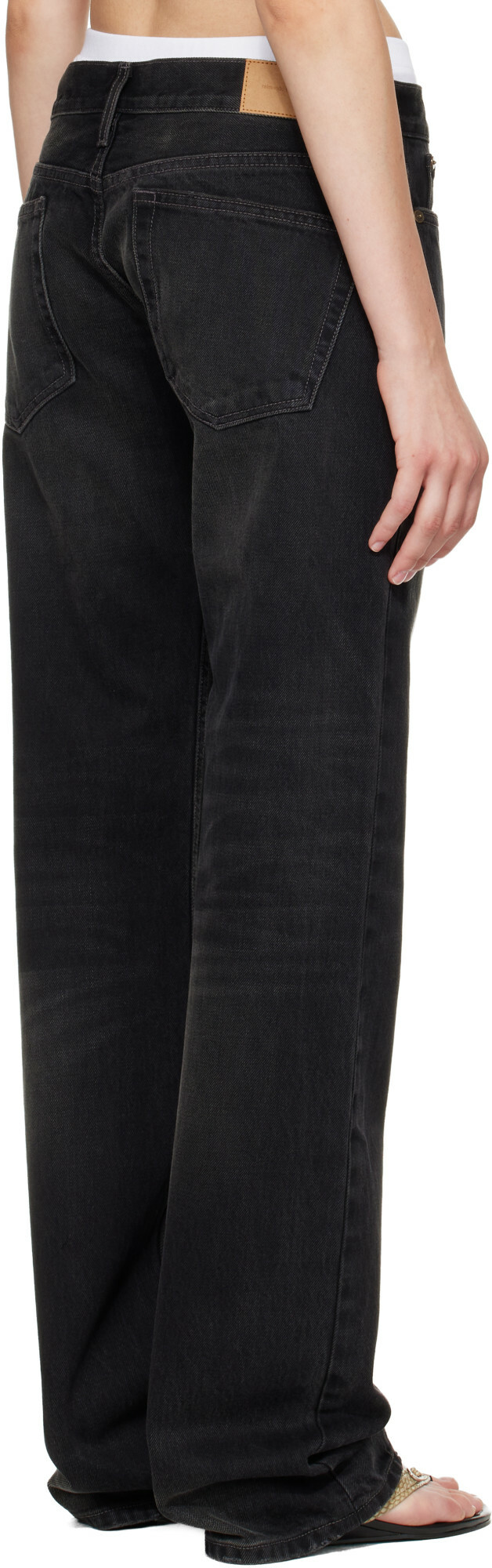 Raimundo Langlois Black Slim Straight Jeans