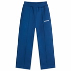 ANNIE HOOD Men's Straight College Joggers in Navy