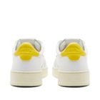 Autry Men's 01 Low Leather Sneakers in White/Yellow