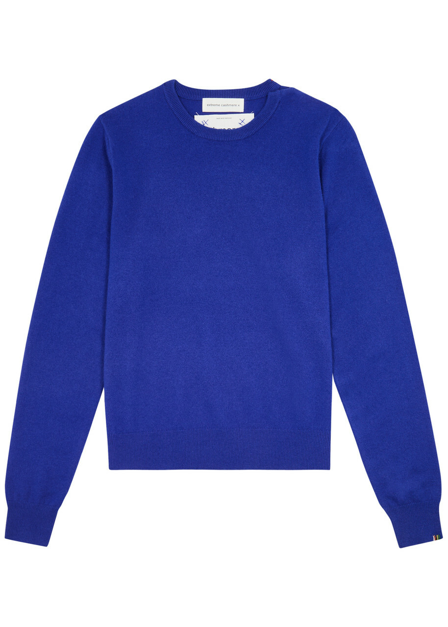 Extreme Cashmere N°36 Be Classic Cashmere-blend Jumper - Blue - One Size