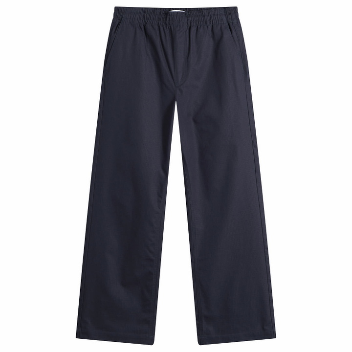 Photo: Palmes Men's Lucien Ripstop Trousers in Navy