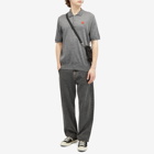 Comme des Garçons Play Men's Knit Polo Shirt in Grey