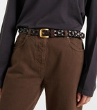 The Row Woven leather belt