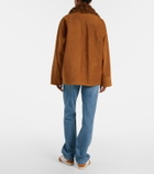 Plan C Oversized leather jacket