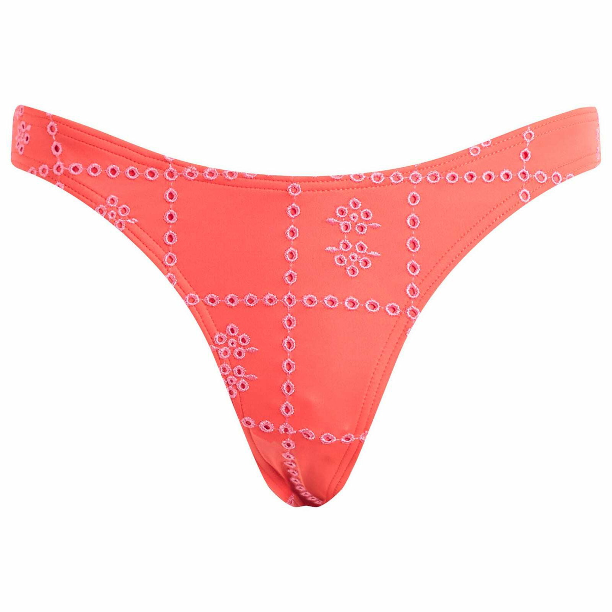 Damson Madder Women's High Leg Bikini Bottoms in Red