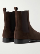 The Row - Grunge Suede Chelsea Boots - Brown