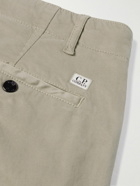 C.P. Company - Slim-Fit Logo-Appliquéd Cotton-Blend Cargo Trousers - Green