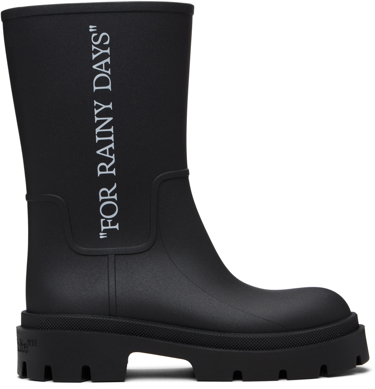Off-White Black Reboot 'Rainy Days' Boots