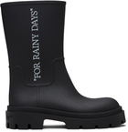 Off-White Black Reboot 'Rainy Days' Boots