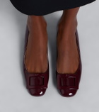 Roger Vivier Roundy Lacquered patent leather ballet flats