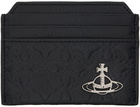 Vivienne Westwood Black Embossed Slim Card Holder