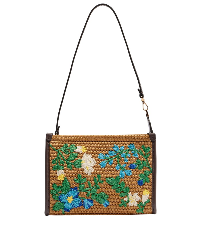 Photo: Etro Floral raffia shoulder bag