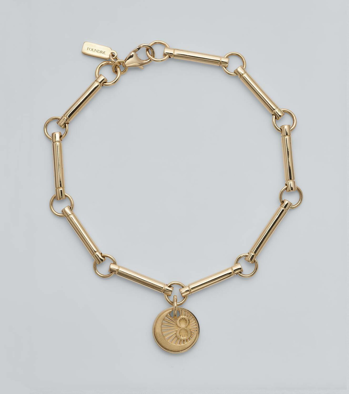 Foundrae Karma 18kt gold chain bracelet