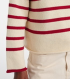 Velvet Lucia striped cotton and cashmere sweater