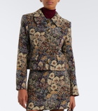 Veronica Beard Wilde floral jacquard jacket