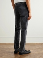 Incotex - Slim-Fit Cotton-Blend Corduroy Trousers - Gray