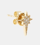 Robinson Pelham North Star Small 14kt gold single earring with diamonds