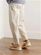 Officine Générale - Preston Straight-Leg Cotton-Twill Trousers - Neutrals