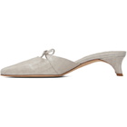 BY FAR White Babybow Heels