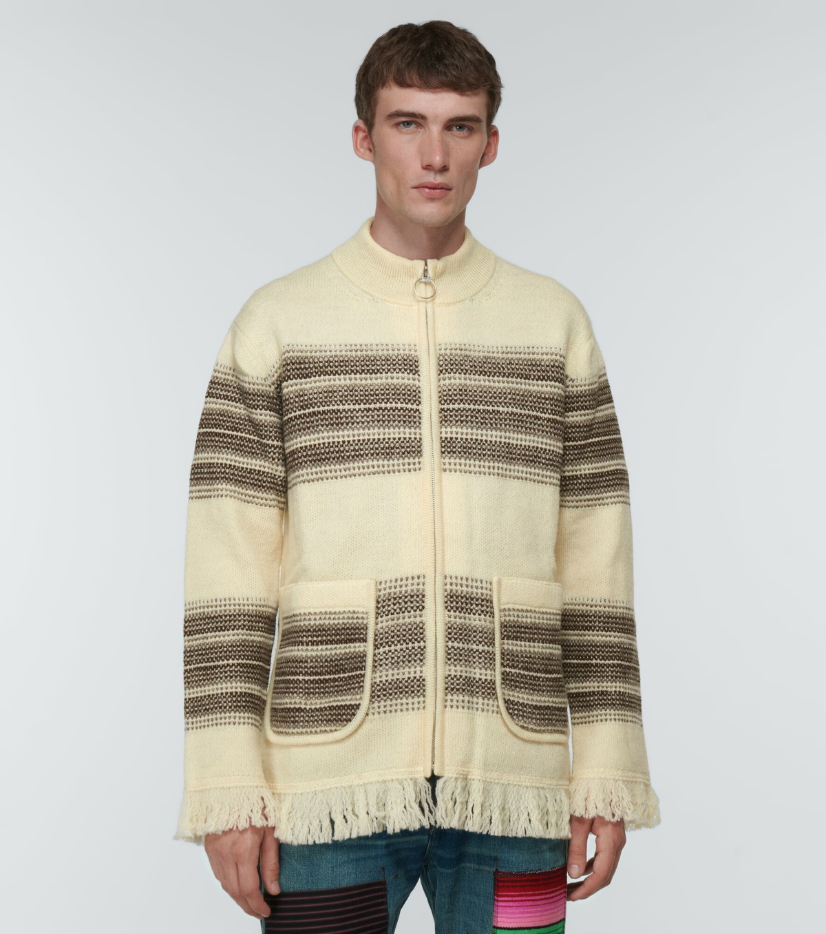 Junya Watanabe - Striped wool cardigan Junya Watanabe