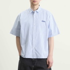 Edwin Men's Toledo Shirt SS in White/Blue