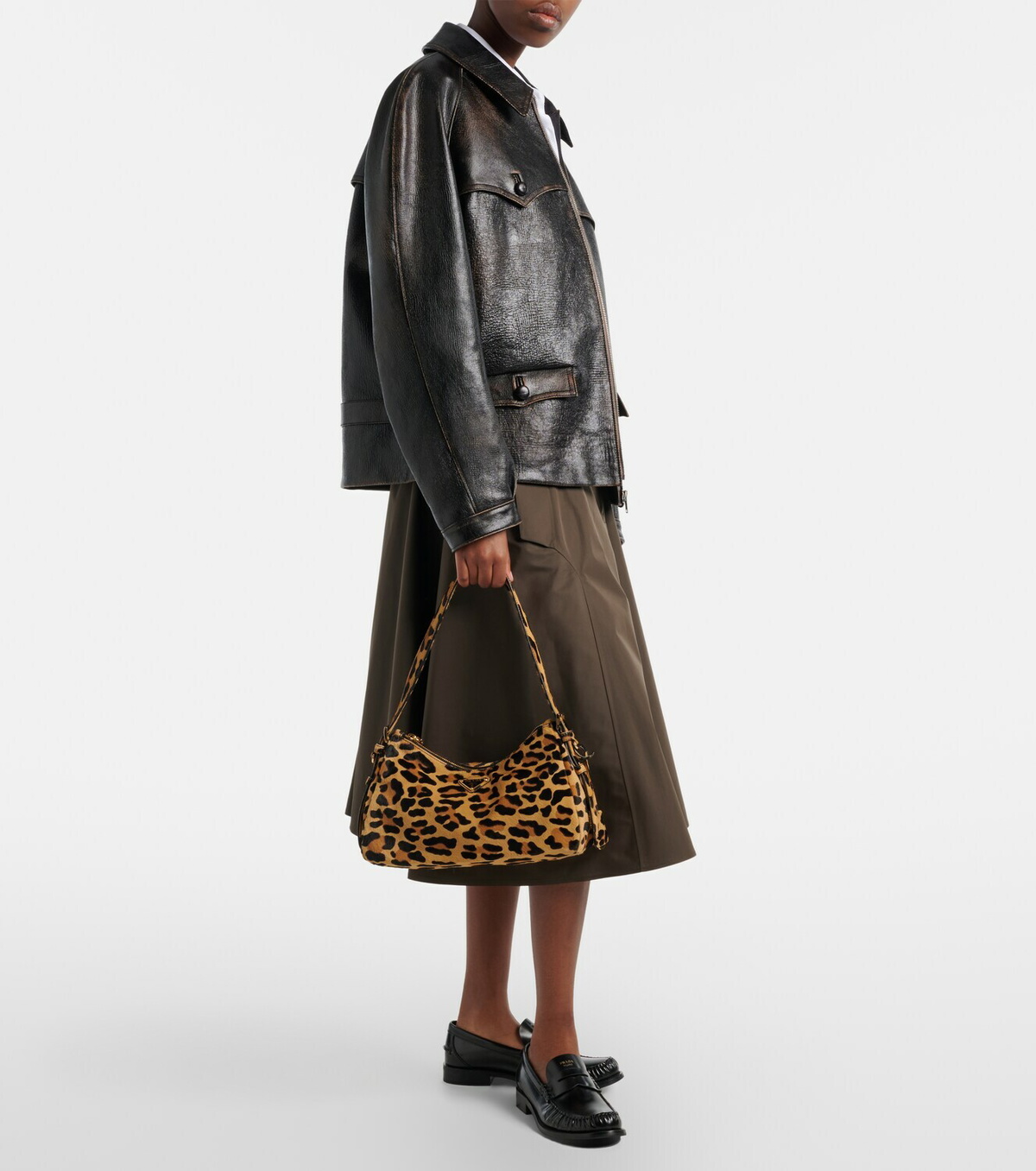 Prada Prada Aimèe Medium calf hair shoulder bag