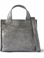 Acne Studios - Logo-Embossed Metallic Denim Tote Bag