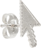 Secret of Manna Silver Pixelated Cursor Single Earring