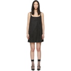 Prada Black Triangle Logo Dress