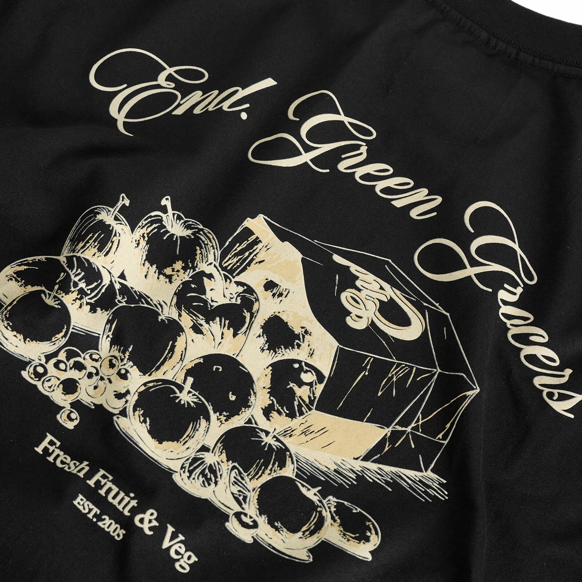 END. Fresh Produce T-Shirt in Black