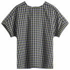 A.P.C. Women's Malorie Check Short Sleeve Top in Green