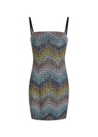Missoni Zigzag Metallic-knit Mini Dress Multicoloured