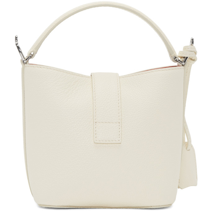 Mark Cross White Mini Murphy Bucket Bag