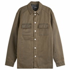 Han Kjobenhavn Men's Washed Overshirt in Dirty Tint